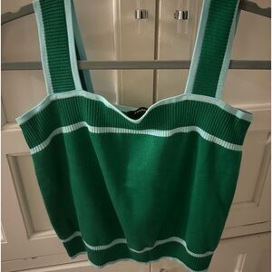 Green and blue Amazon tank top, size XL